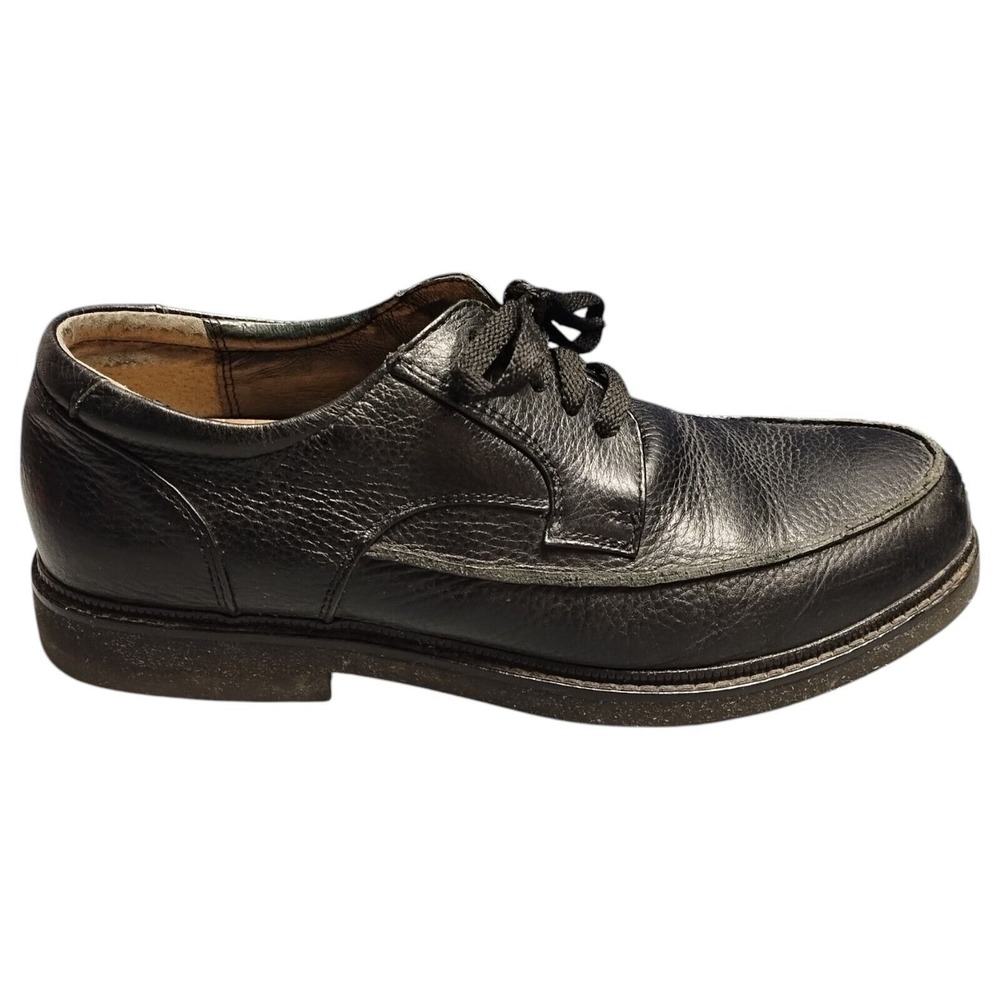 Apex LT900M Oxford Dress Shoes Mens Size 9 Black Leather Round Toe Lace Up